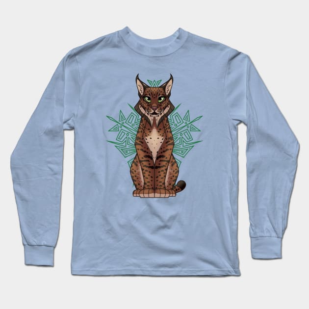 Iberian Lynx Long Sleeve T-Shirt by ZTheCrazed